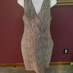 NWT Express Sleeveless Black/White Dress - Medium